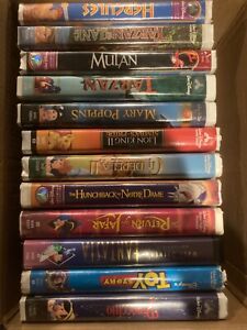 Lot Of 12 Classic Disney Vhs Movies