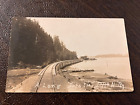RPPC Nehalem Bay Oregon - View of Railroad Trestle at Wheeler - early 1900s