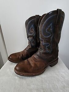 Ariat Brown Leather Slip Resistant Cobalt Quantum Western Boots Men's Size 12 EE