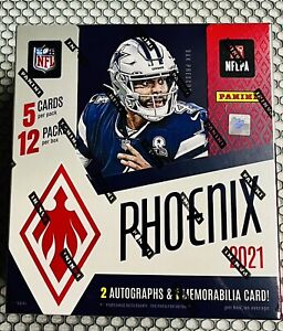 New Listing2021 PANINI PHOENIX FOOTBALL SEALED HOBBY BOX 60 CARDS 2 AUTOS 9 PARALLELS 🏈🔥