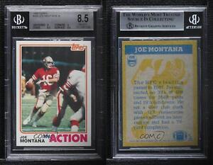 1982 Topps Joe Montana #489 BGS 8.5 HOF