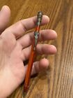 Vintage Figural Clip EAGLE CHROMATIC Made in USA Mechanical Pencil Orange Red