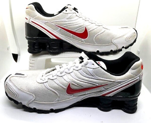 Nike Shox Turbo 6 ID By You White & Red Running Shoe 326840-993 Mens Size 10