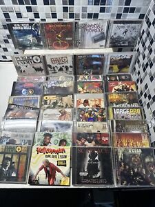 Huge Lot Of 36 Rap Hip Hop CD's In Orig. Cases Wu Tang KRS One Public Enemy +++