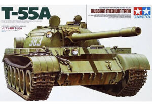 [NEW] TAMIYA 35257 Russian Medium Tank T-55A Plastic 1/35 Scale Model Kit