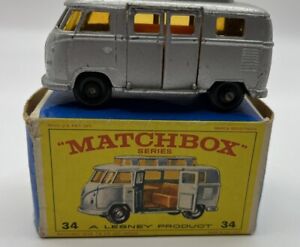 Matchbox 34 Volkswagen Camper Van Lesney
