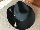 Resistol 5X Beaver Western Self Conforming Cowboy Hat- Black- 7 1/4- New