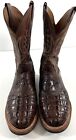 Larry Mahan Mens Size 12 Exotic Caiman Hornback Crocodile Western Cowboy Boots