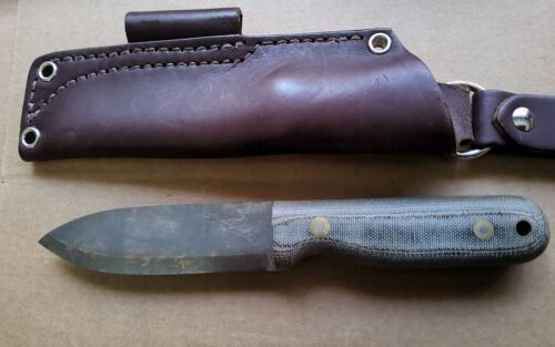 New ListingL.T. Wright Handcrafted Knives Bushcrafter A2 Scandi Fixed Blade Knife LT Wright