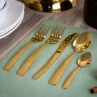 20-Piece Gold Stainless Steel Flatware Set (Service for 4), New Silverware