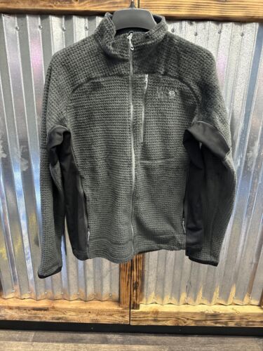Mountain Hardwear Jacket Mens Large Gray High Loft Fleece Full Zip