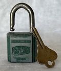Fraim Padlock Vintage Antique Old Lock Pin Tumbler With Key Free Shipping