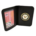 U S Navy Challenge Coin ID Wallet Medallion Document License Holder Card Case