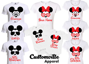 Mom Daddy Brother Sis mickey Family Matching T-shirts disney Trip Vacation shirt