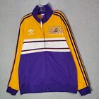 VINTAGE Los Angeles Lakers Men Jacket XL Yellow Logo Trefoil Embroidered READ
