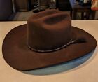 Vintage John B. Stetson 4X XXXX Beaver Cowboy Hat Size 7 1/8  Oval Brown