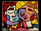 Britto Brazilian HAND SIGNED - Framed Art Canvas - Limited Edition 