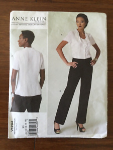 Vogue American Designer Anne Klein Sewing Pattern V1294 ~ Blouse & Pants 8-16 ~