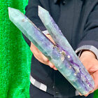 New Listing2.12LB Natural Fluorite Crystal Column Magic Wand Obelisk Point Earth Healing