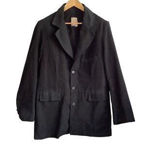 WAH MAKER Sz 42 Cotton Twill Western Frock Coat Jacket Blazer Black USA Cosplay