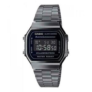 Casio Vintage Series A168WGG-1B Digital Metal Blackout Watch