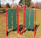Horse Jumps 2 Panel Barn Door Wing Standards 5ft/Pair - Color Choice #219