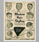 11x14 Barber Shop Poster PHOTO Sign Vintage Modern Hair Cut Styling Chart