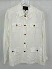 LAFAYETTE 148 Women Size 18 White Unlined Linen Blend Jacket NWT