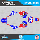Graphics Kit for Yamaha PW80 (1990-2023) PW-80 PW 80 Viper Series- Red Blue