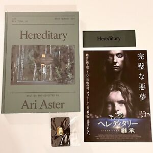 Hereditary LOT A24 new Screenplay script hardcover BOOK, Pin, Chirashi Ari Aster