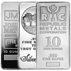10 oz Silver Bar (Varied Condition, Any Mint)