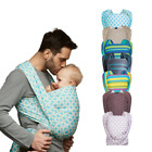 Baby Wrap Carrier Soft Cotton Woven Adjustable Ergonomic Infant Backpack NEW