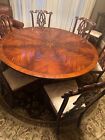 Wood dining room table that seats eight