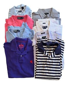 Ralph Lauren K Crew Express Lot Of 7 Men’s Polo Shirts Dress Shirts Size M-EUC