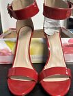 Delicious  Cantor Spiked Heels  Womens Shoes Red Patent , Ankles Strap Sz 8