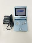 New ListingNintendo Game Boy Advance SP AGS-101 Pearl Blue Handheld Game Console GBA System