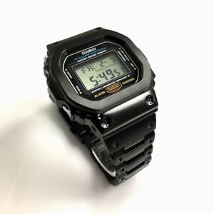 Casio G-Shock DW5600 Mod Black PVD Steel Bezel Bracelet 5600 Full Custom Metal