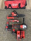 Milwaukee 3pc set, 2426-20 multi-tool, 2680-20 cut-off grinder, 2527-20 hatchet