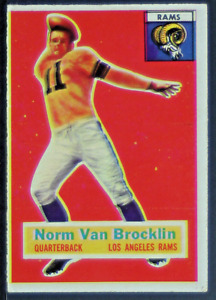 1956 Topps Football -  Norm Van Brocklin Los Angeles Rams  #6    HOF. FB239