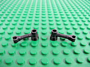 2x Vintage LEGO Black Bar 1 x 3 w/Clip & Stud Robot Arm 6981 6285 6076 6931#4735