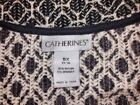 Catherines Plus Size Stretch Crochet Knit Open Cascade Cardigan Size 5X EUC