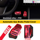 Non-Slip Gas Automatic Brake Pedal Foot Pad Treadle Cover Car Accessories-Red (For: MAN TGX)