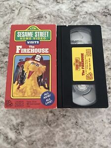 Sesame Street Home Video Visits The Firehouse (VHS, 1990) RARE VTG Vintage!