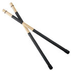 19 Dowels Black Pro Hot Rods Drum Sticks Professional Bamboo Drumsticks Brushes