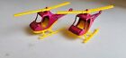 Vintage 1977 Tootsietoy Scorpion helicopter lot of 2 NOS
