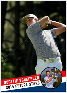 2014 Scottie Scheffler Future Stars Golf Rookie Card U.S. Junior Amateur Champ