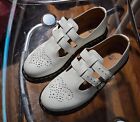 Dr. Martens 8065 Mary Janes White Oxford Heart Pattern Womens Size US 7