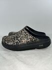 OOFOS OOcloog Limited Edition Leopard Print Comfort Clogs Women’s Size 11