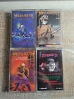 Vintage Lot of 4 Megadeth Cassettes Heavy Metal Rock N Roll
