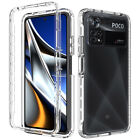 For XiaoMi Poco X4 Pro 5G, Luxury Shockproof Bumper Armor Clear Soft Case Cover
